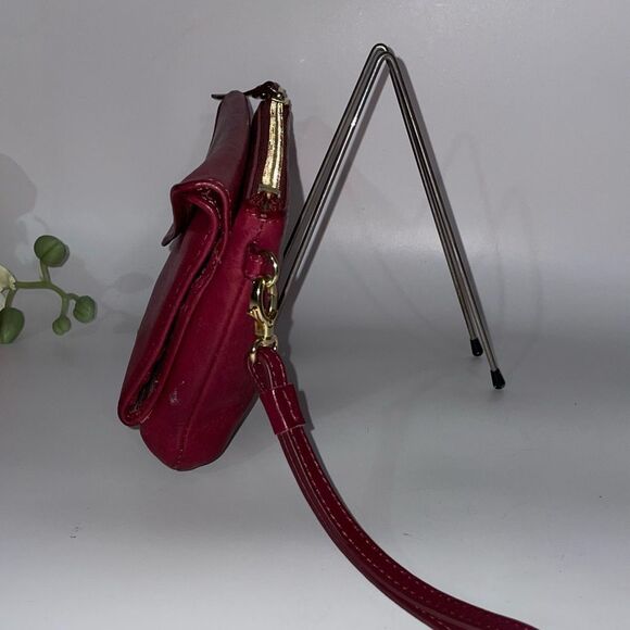 LODIS Women's Red Leather Clutch - Picture 4 of 10